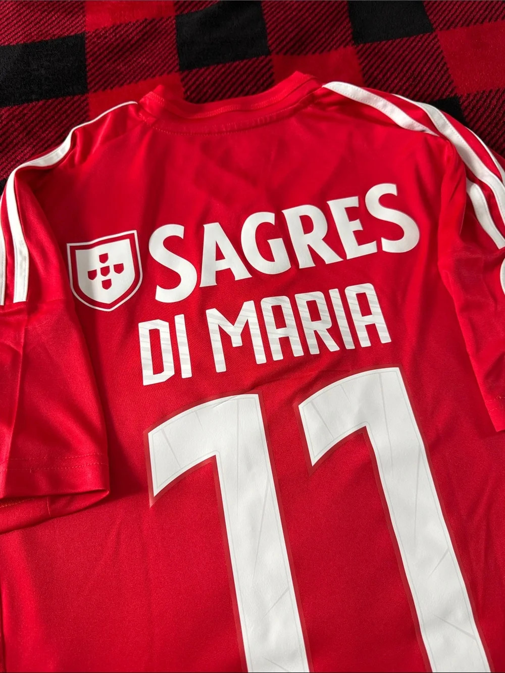 SL Benfica 🇵🇹 #11 Ángel Di Maria 2024-25 UCL Home Adidas Jersey